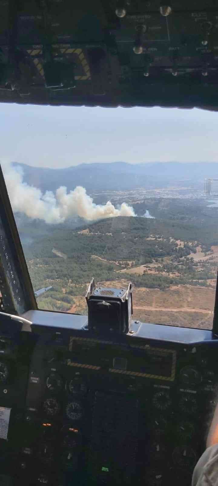 Bodrum’daki orman yangınına havadan ve karadan yoğun müdahale! Kontrol altına alındı