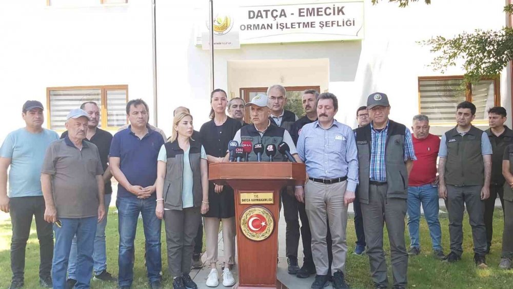 Datça’daki dev orman yangını kontrol altına alındı! Orman Bakanı Kirişçi yangının çıkış kaynağını açıkladı!