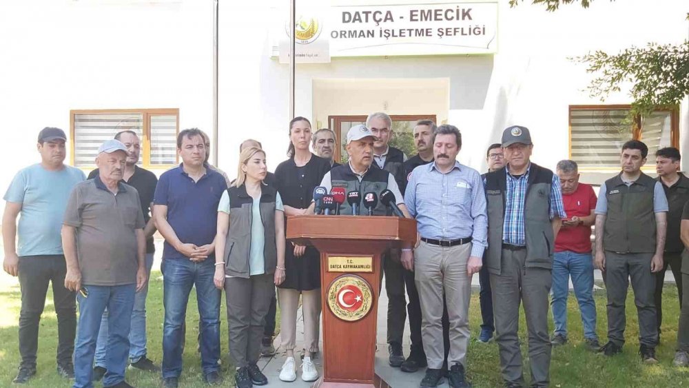 Datça’daki dev orman yangını kontrol altına alındı! Orman Bakanı Kirişçi yangının çıkış kaynağını açıkladı!