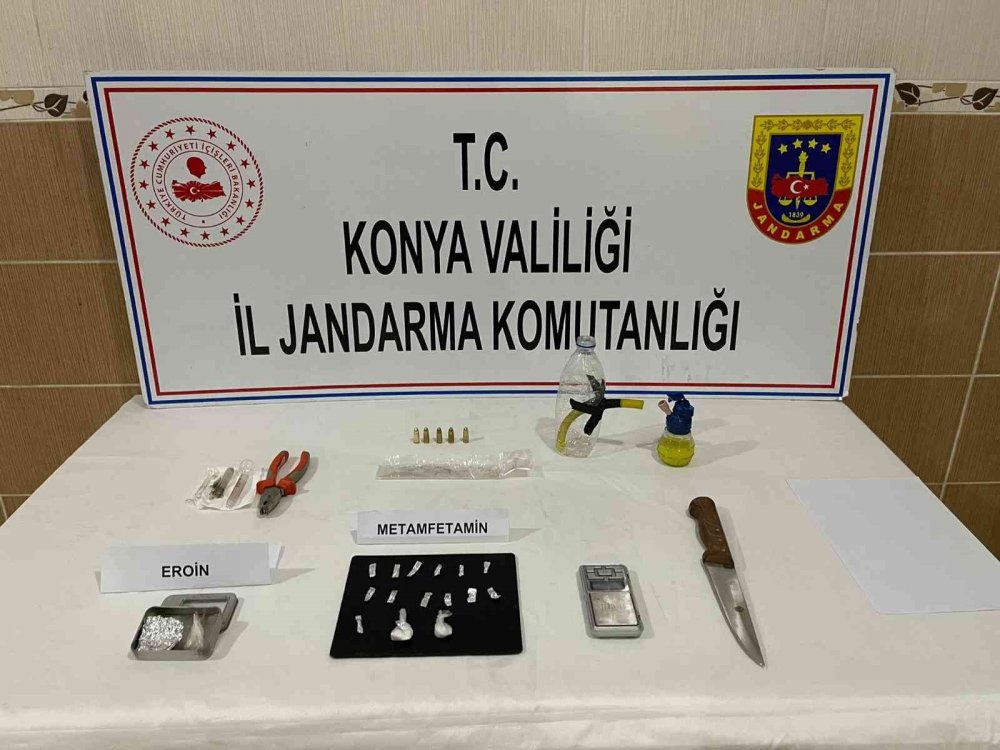 Konya’da jandarmadan uyuşturucu operasyonu! 3 zehir taciri tutuklandı