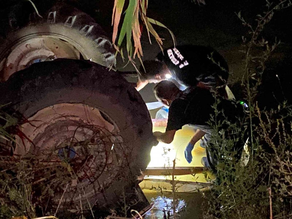 Antalya'da traktörle dereye uçan Şaban Karasu yaşamını yitirdi