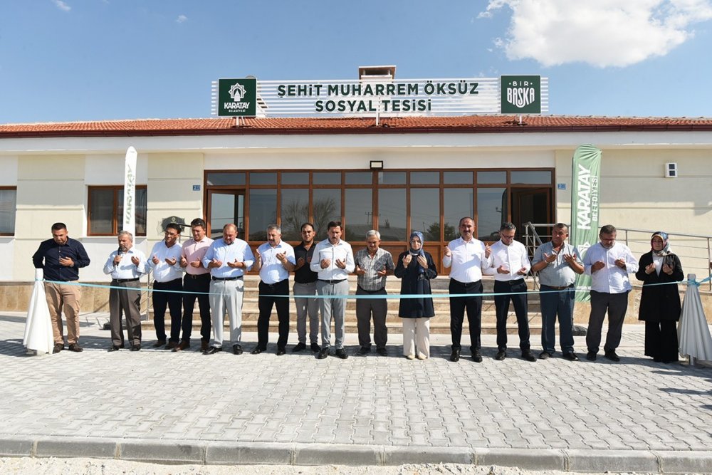 Konyalı şehit Muharrem Öksüz'ün adına Divanlar'da sosyal tesis açıldı