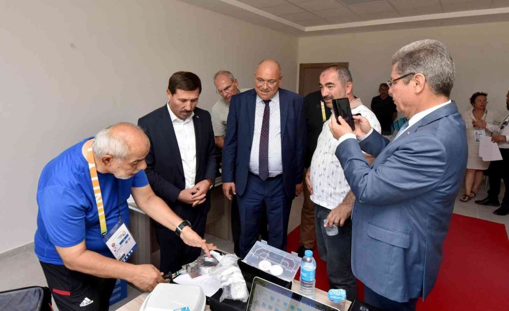 Konya 2021 sürüyor! Tunus Olimpiyat Komitesi Karatay yatırımlarını inceledi! Etliekmek yedi