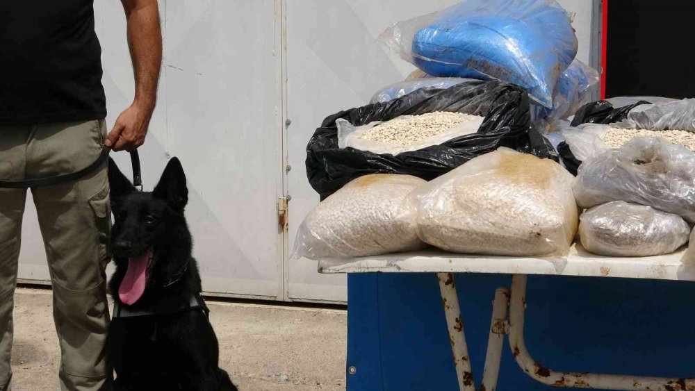 Bakan Soylu'nın tebrik ettiği ’Gökbey’ operasyonu kamerada! 2 milyon adet captagon ele geçirildi