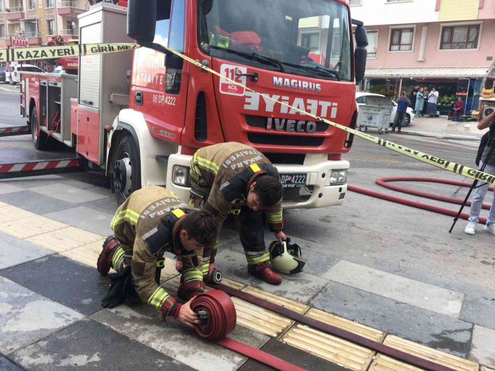 Ankara’da korkutan yangın! Alevler göğe yükseldi