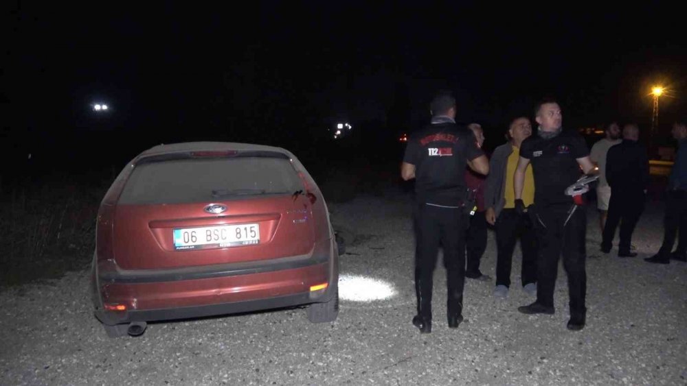 Kırıkkale-Kırşehir yolunda takla atan otomobil metrelerce savruldu! 3 yaralı