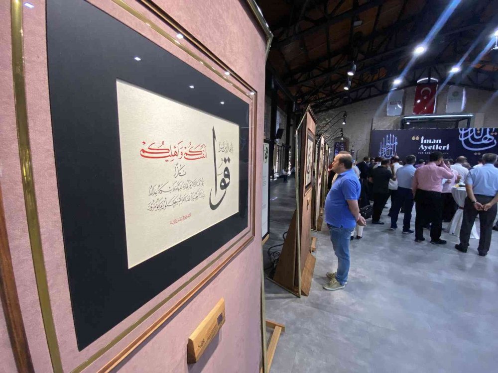 Albayrak Grubu İman Ayetleri Hat Sergisi Konya’da ziyarete açıldı