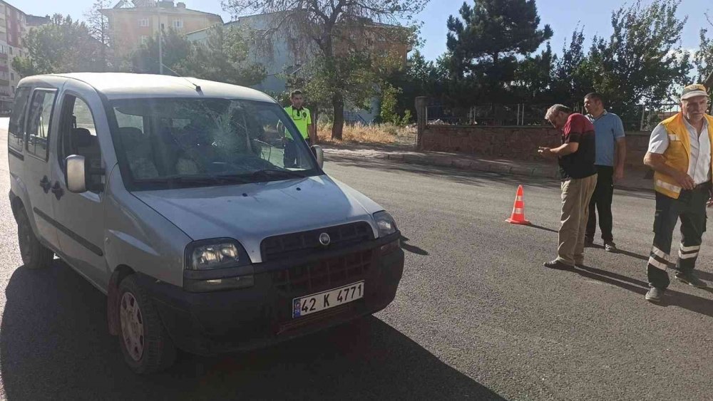 Konya haber! Ticari aracın çarptığı genç  yaralandı