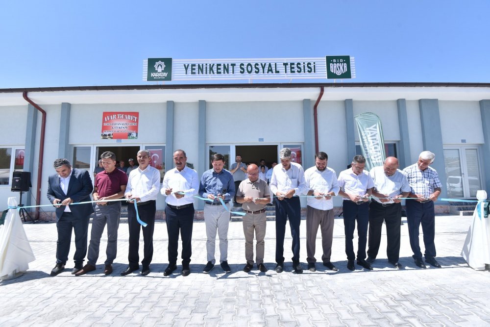 Konya'ya bir sosyal tesis daha! Karatay'da çok amaçlı Yenikent Sosyal Tesisi hizmete girdi