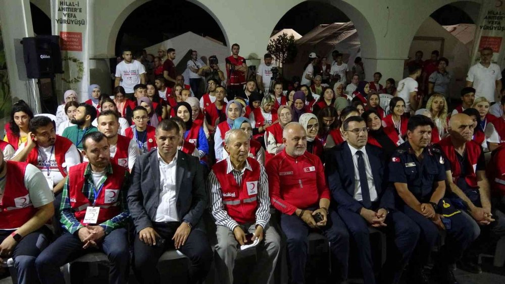 Türk Kızılay’ından Hilal-i Ahmer’e vefa yürüyüşü ve anma programı