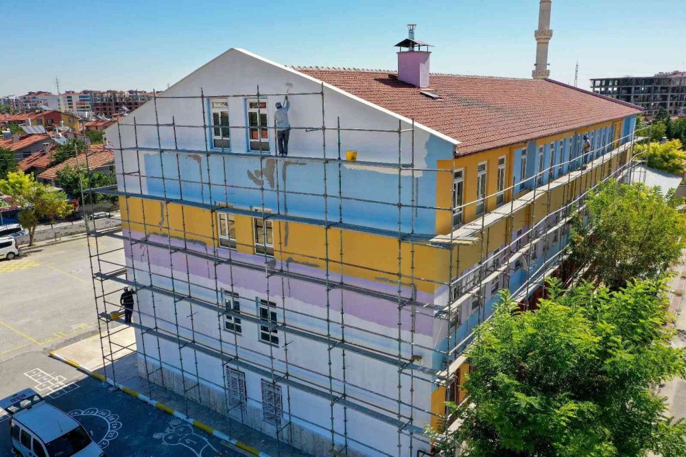 Konya haber! Meram Belediyesi okulları yeni eğitim yılı için hazırlıyor