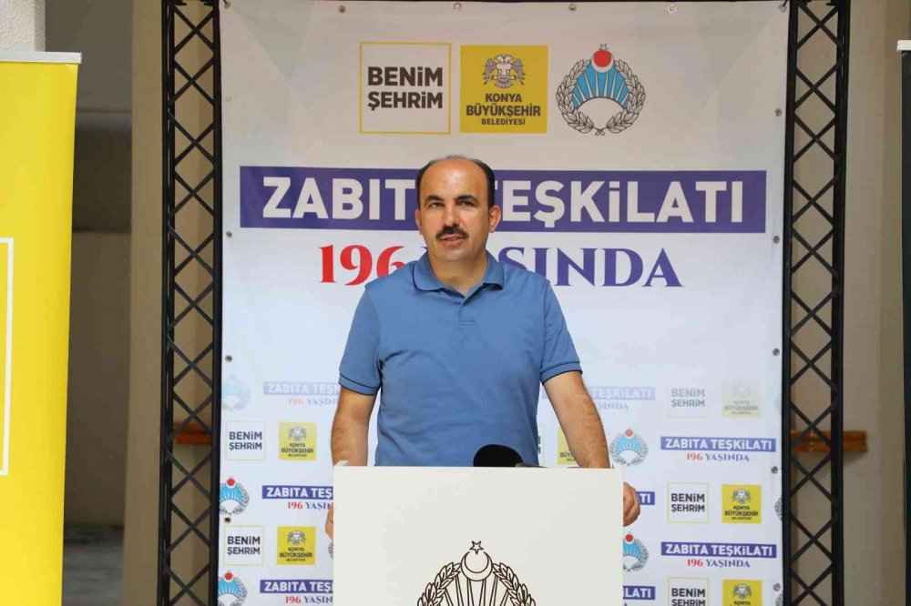 Konya haber! Başkan Altay'dan Zabıta Teşkilatı’na 196. yıl kutlaması