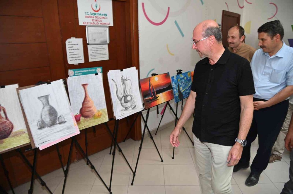 konya haber! Selçuklu Sanat Tasarım Atölyesi yaz kursları sergi ile sona erdi