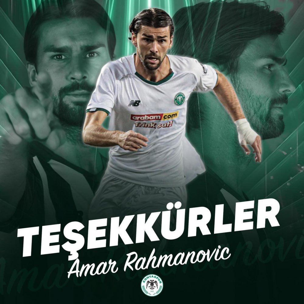 Konyaspor’dan resmen ayrılan Amar Rahmanovic Rusya yolcusu!