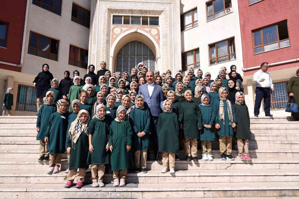 Konya haber! Başkan Altay'dan MSR İHL Proje Okulu ve Kız Anadolu İHL'ye ziyaret