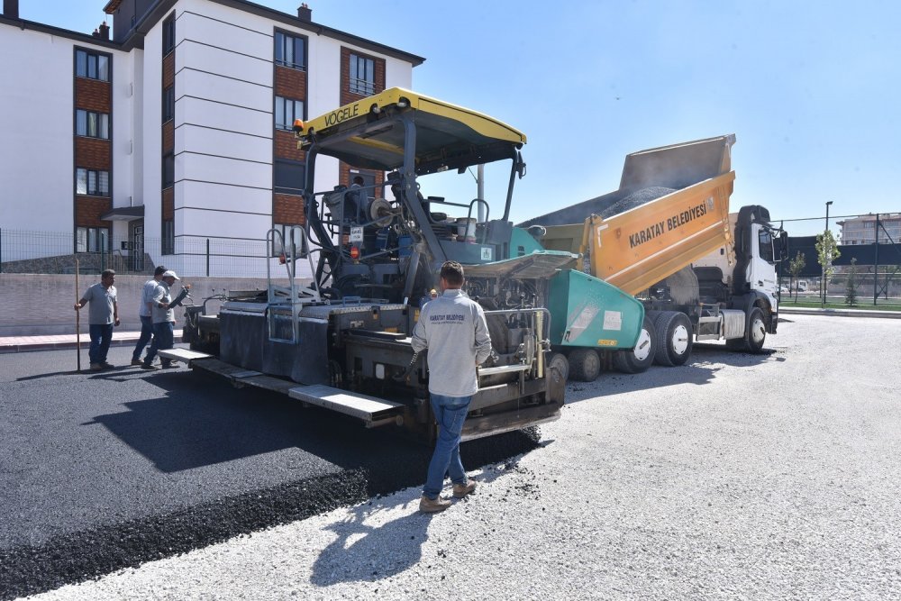 Konya haber! Karatay'da yol çalışmaları sürüyor