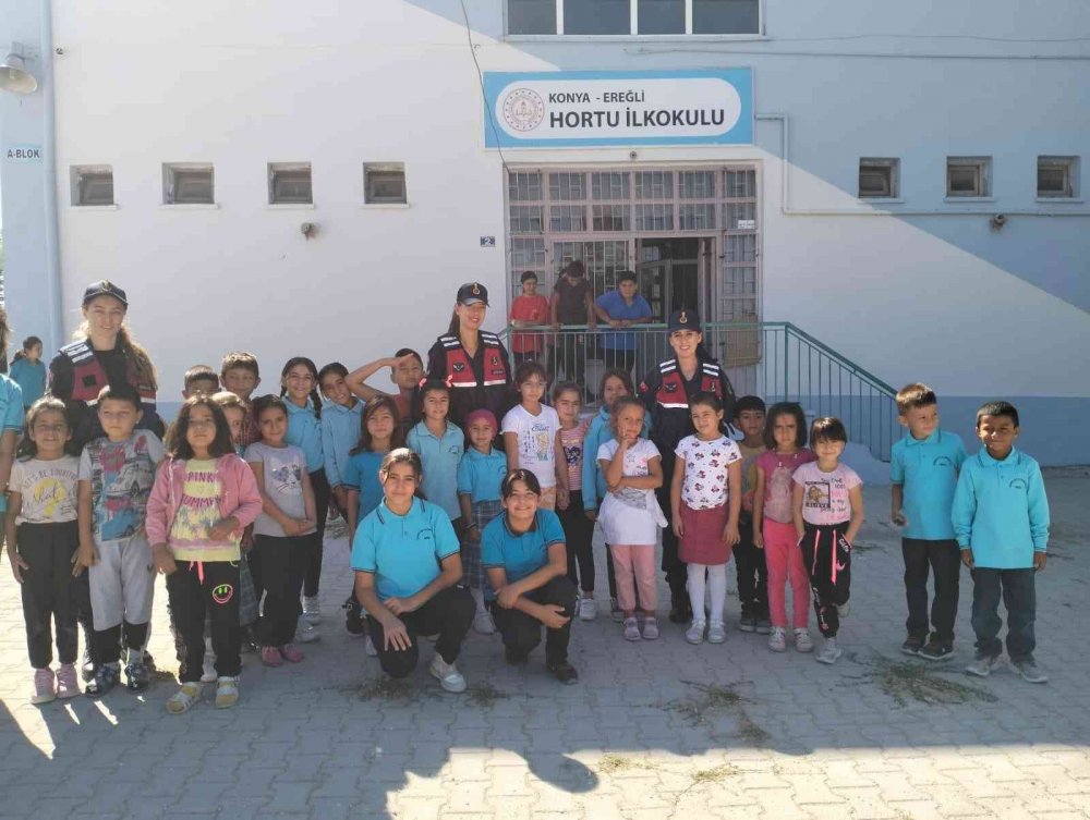 Konya'da Jandarmadan çocuklara kişisel güvenlik eğitimi