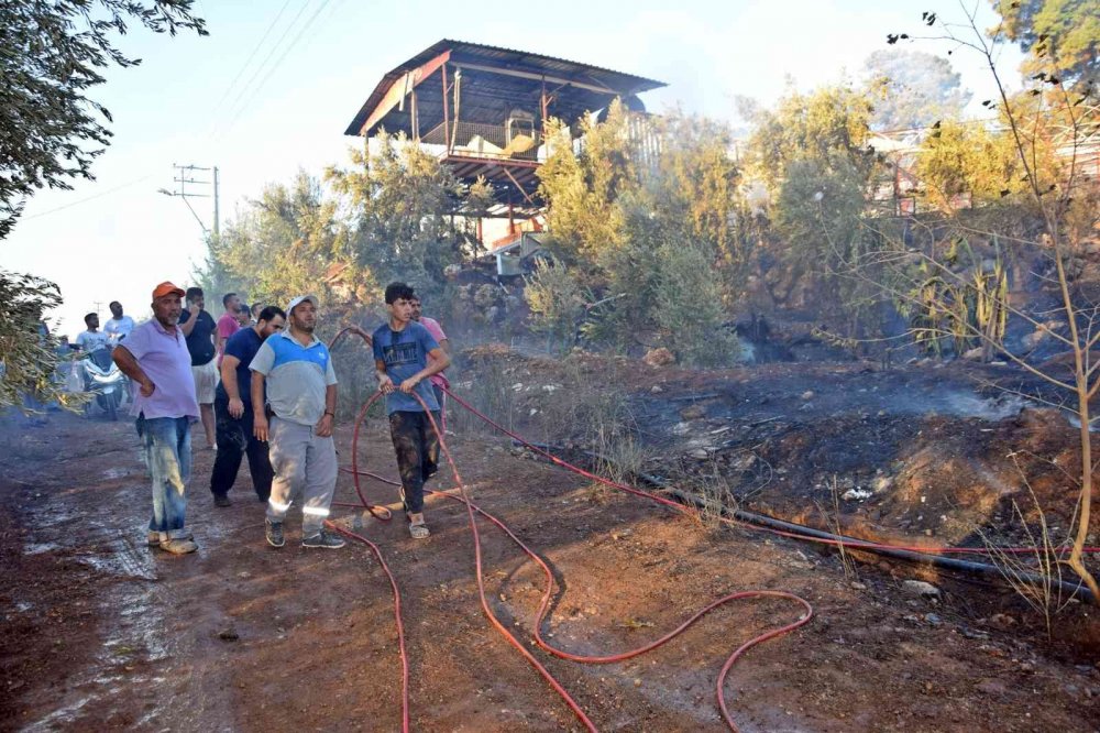 Antalya’daki orman yangını kontrol altına alındı! 3 ev ve seralar zarar gördü