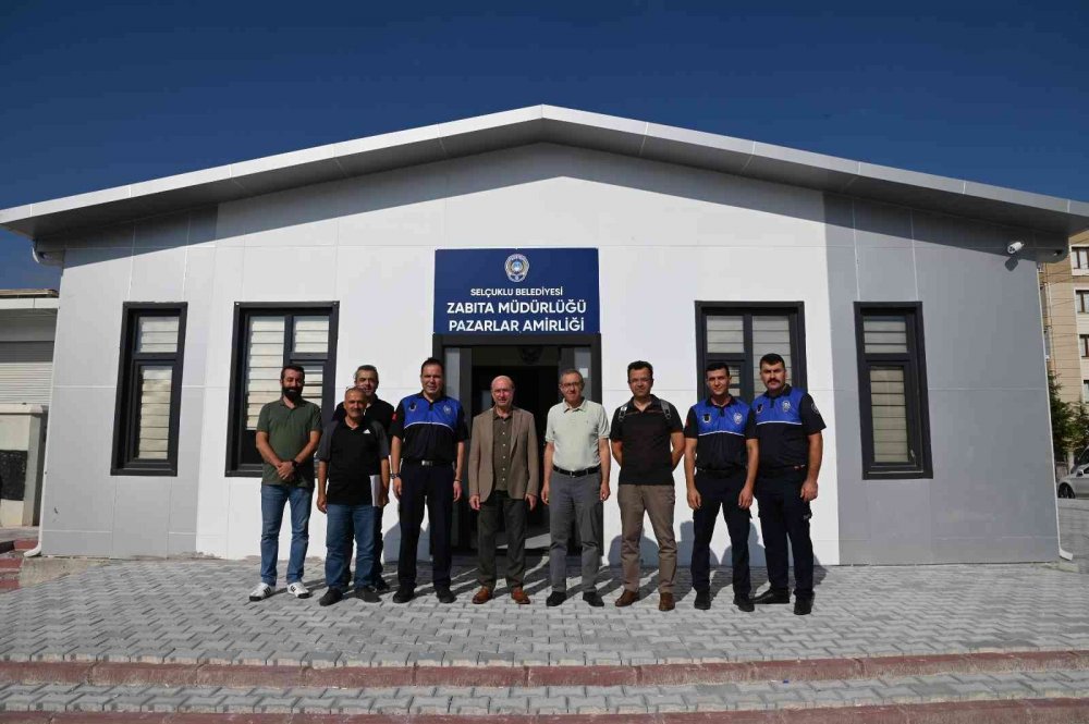 Konya haber! Selçuklu Pazarlar Amirliği yeni yerinde hizmette