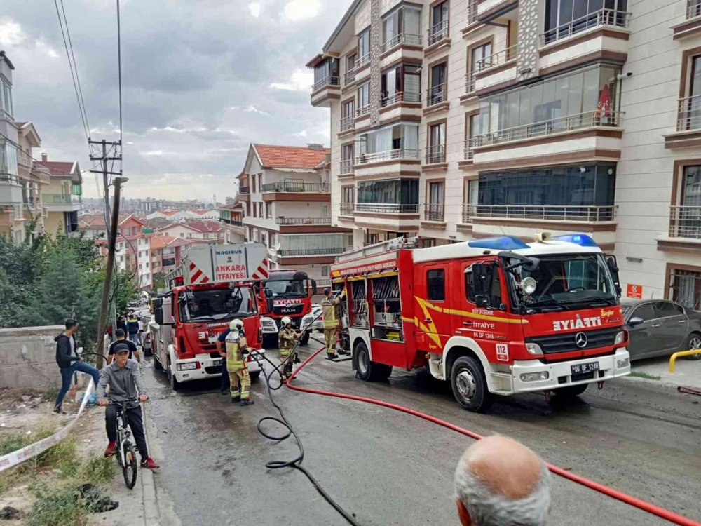 Ankara'da korkutan inşaat yangını! Nedeni ortaya çıktı