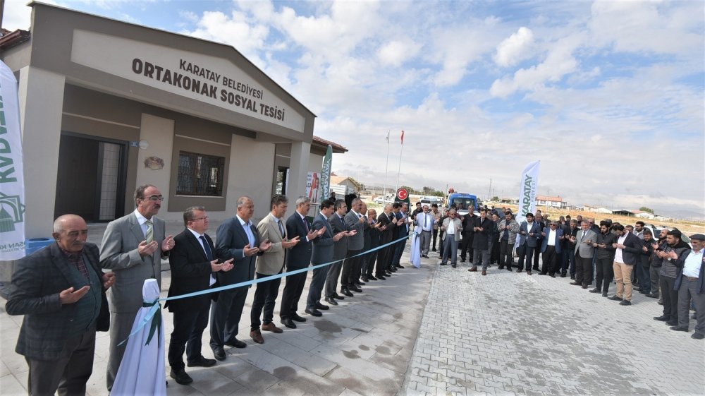 Konya haber! Karatay Ortakonak Sosyal Tesisi dualarla hizmete girdi