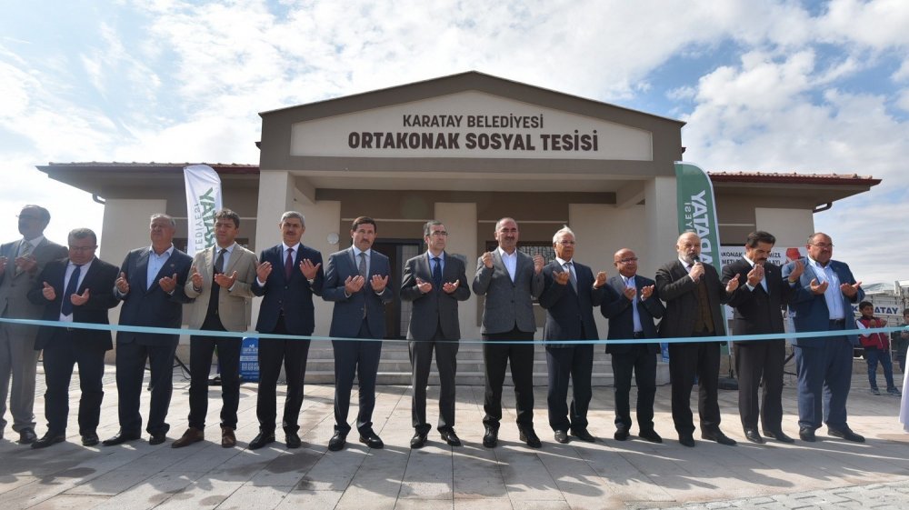 Konya haber! Karatay Ortakonak Sosyal Tesisi dualarla hizmete girdi