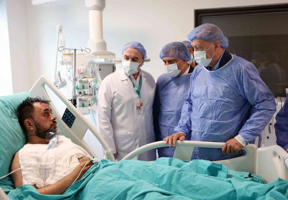 Cumhurbaşkanı Erdoğan'dan yaralı madencilere ziyaret!