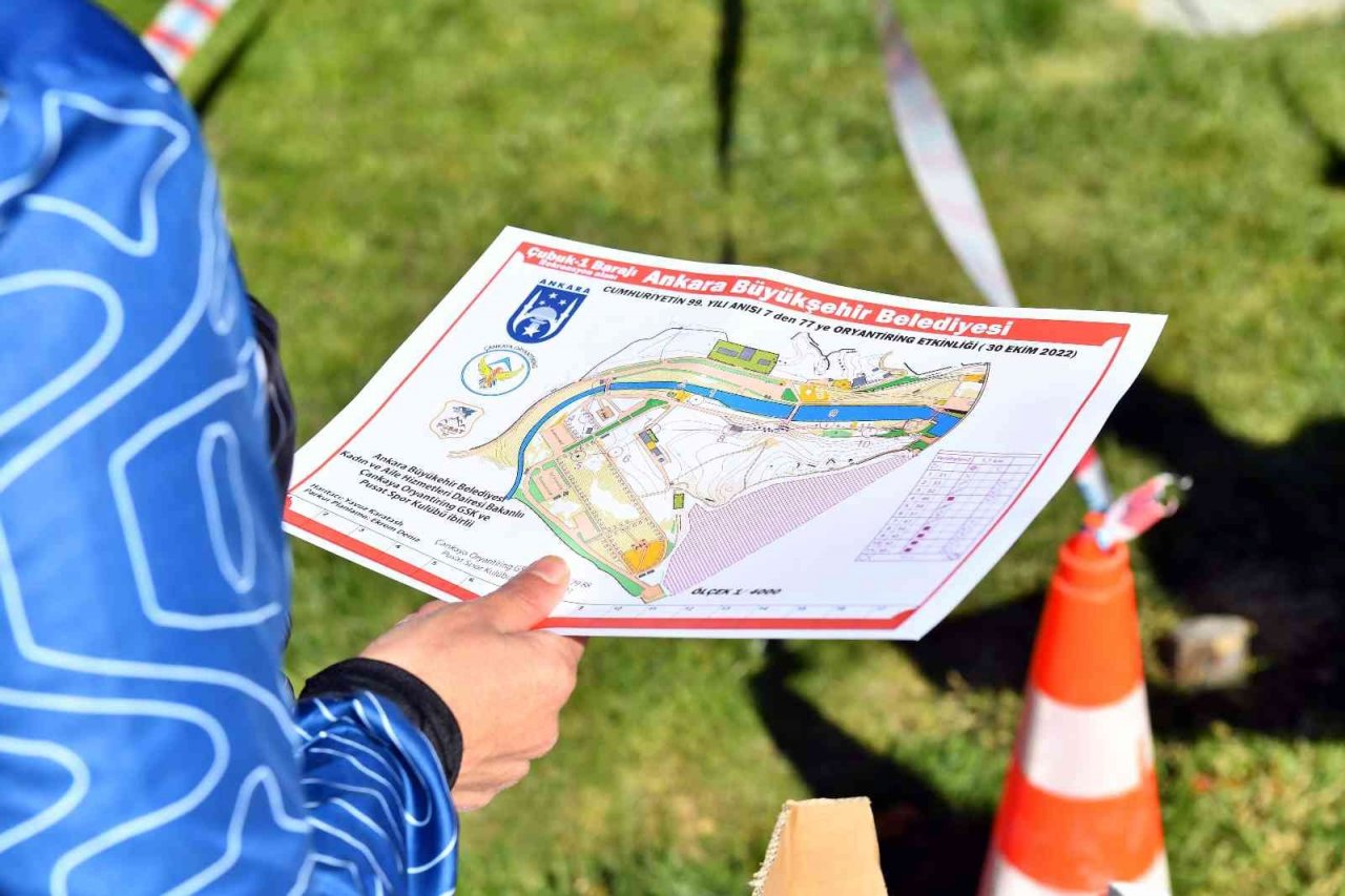 Çubuk-1 Barajı’nda oryantiring heyecanı