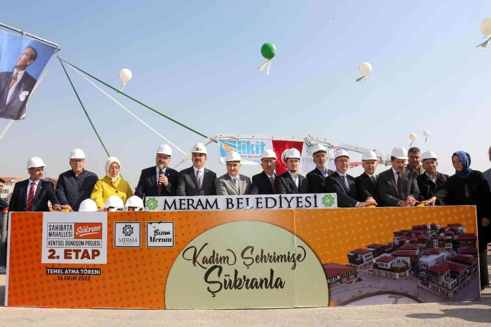 Konya'da tarihi kentsel dönüşüm! Meram Şükran’da Üst Adalar Etabı’nın temeli atıldı