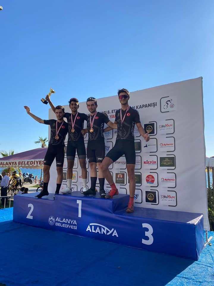 Muğlalı bisikletçiler Türkiye ikincisi