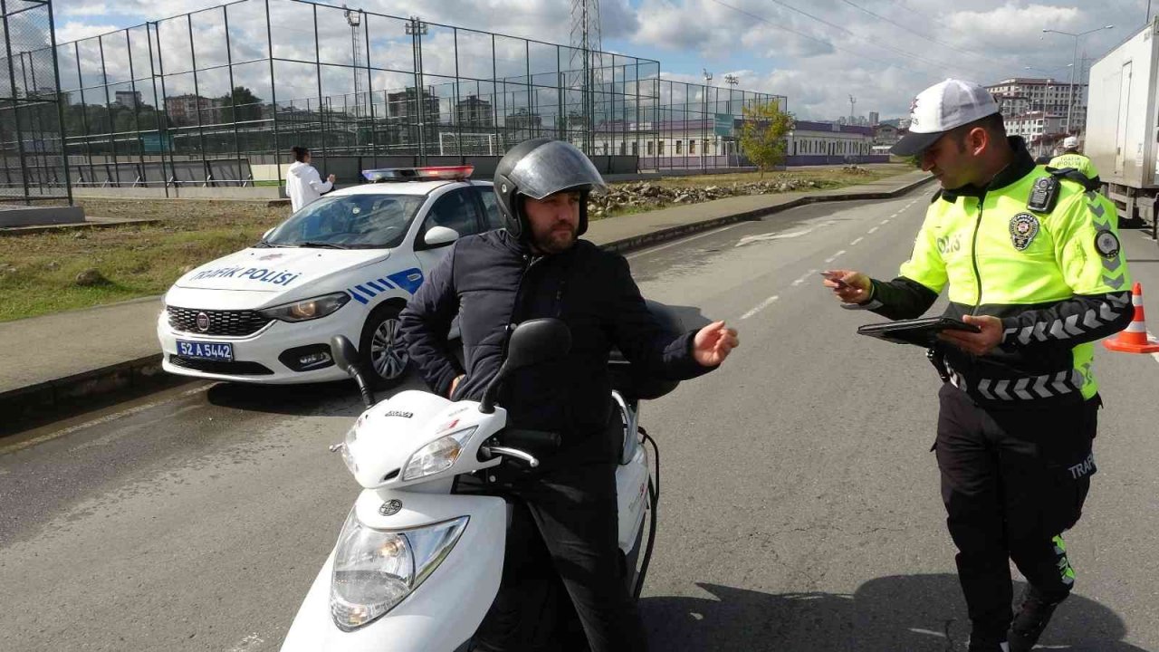 Ordu’da emniyetten kurallara uymayan sürücülere sıkı denetim