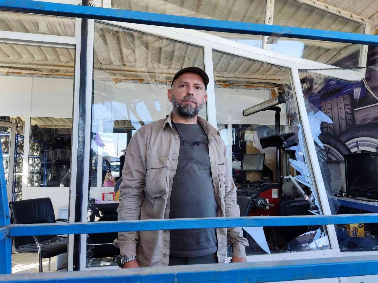 Lüks cip lastikçiye böyle daldı