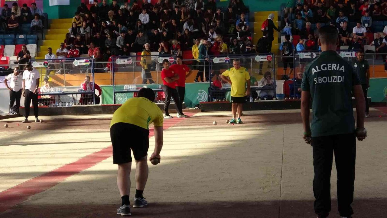 Dünya Tekler-Karışık Çiftler Bocce Şampiyonaları, Mersin’de başladı
