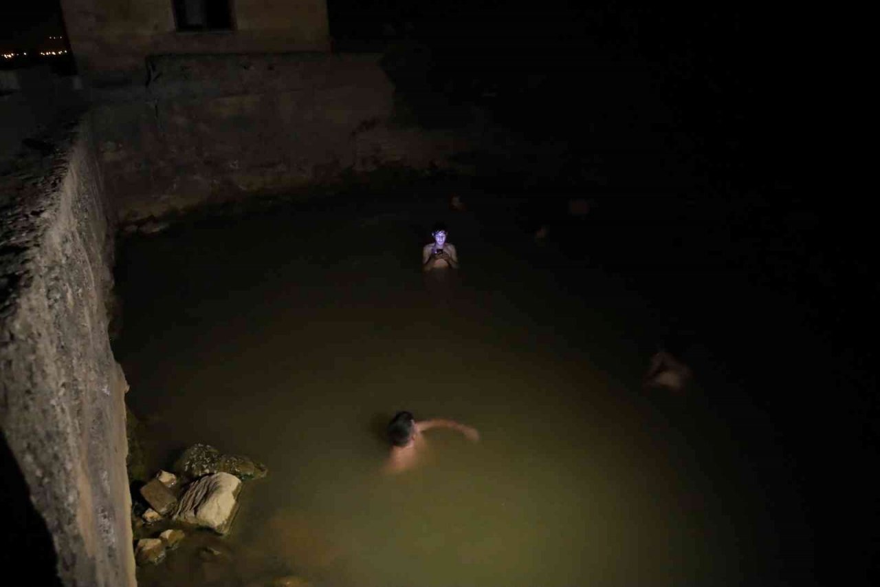 Kaplıca keyfine kurt sürüsü molası