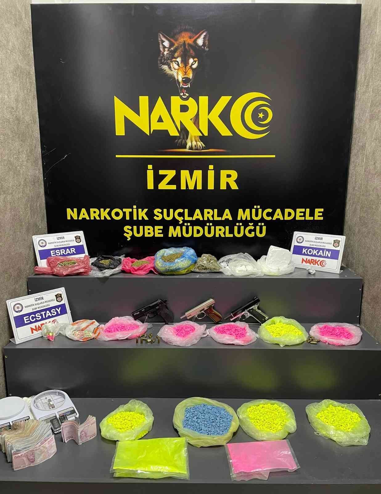 İzmir’de zehir evine polis baskını