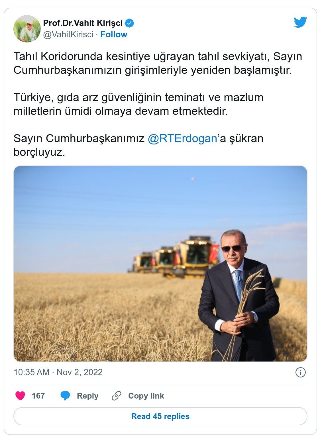 Tahıl koridorunda sevkiyat yeniden başladı