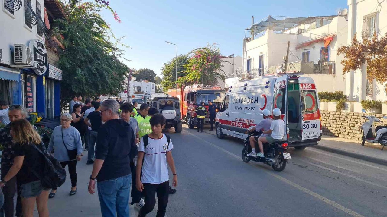 Yangını söndürmeye çalışırken yaralandı
