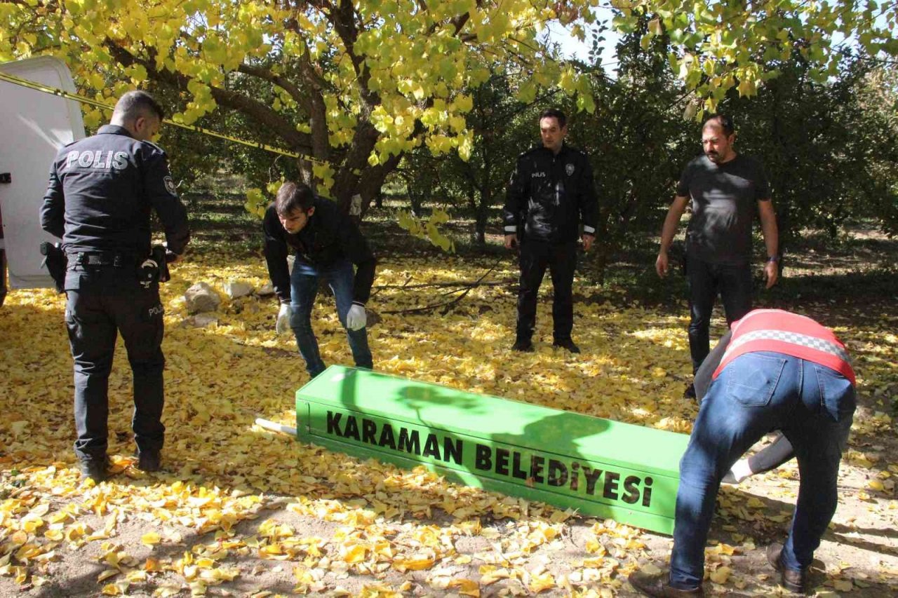 Karaman’da elma bahçesinde şüpheli ölüm