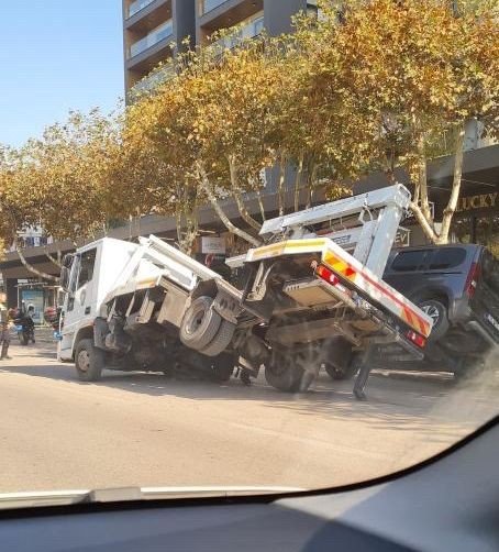 Bursa’da çekicinin iş kazası