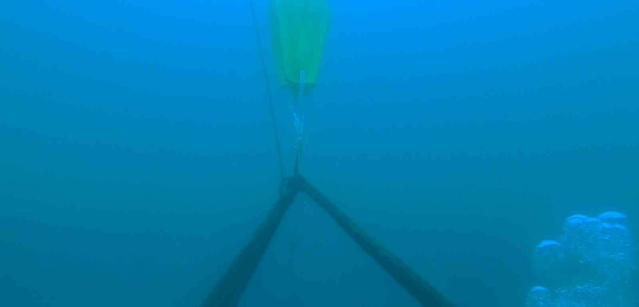 Çanakkale Boğazı’nda 350 metrekare hayalet ağ çıkartıldı