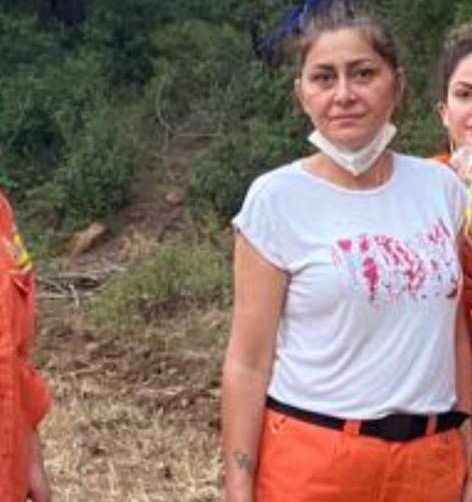 Yangınların gönüllü kahramanları itfaiye ile birlikte tatbikat yaptı