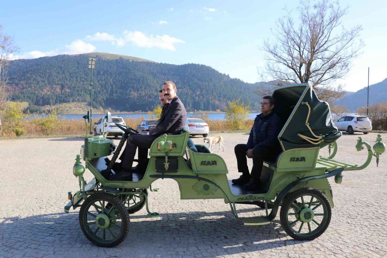 Abant Milli Parkı’nda elektrikli fayton dönemi başladı