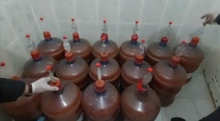 Malatya’da 292 litre sahte içki ele geçirildi