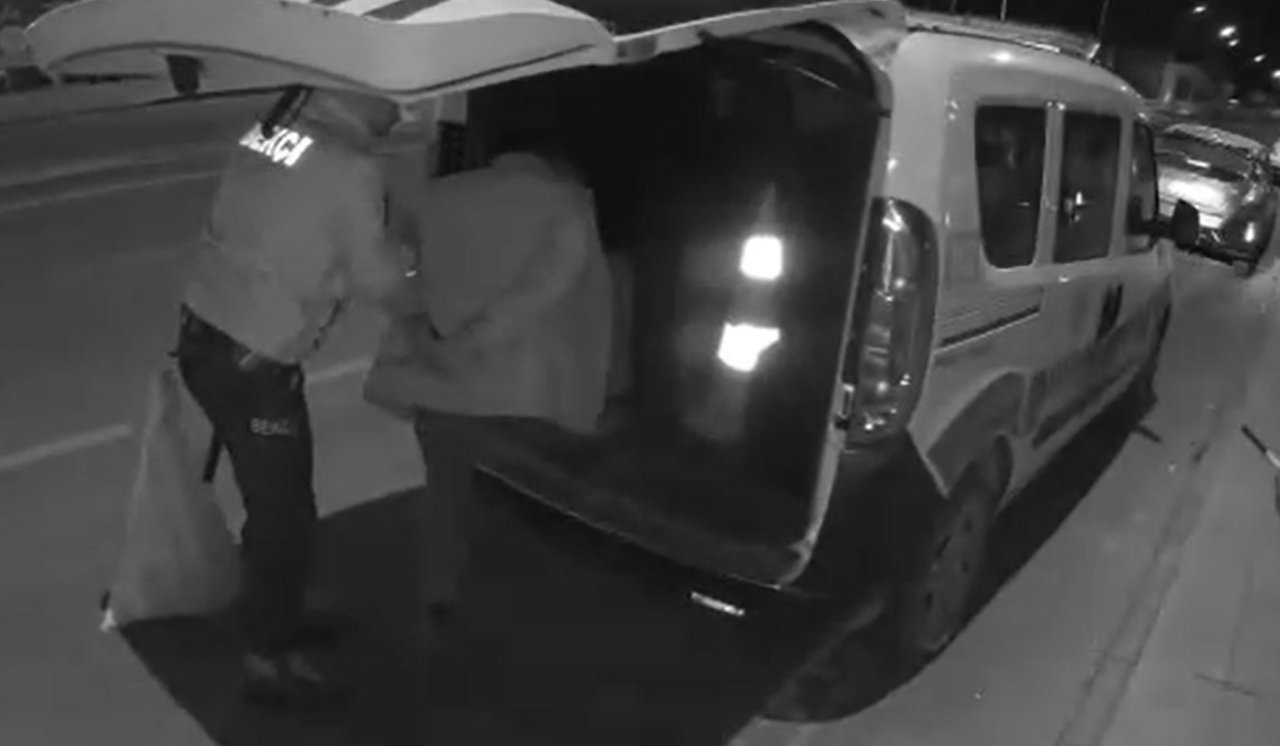 Çalıntı kablolarla birlikte bekçilere yakalandı