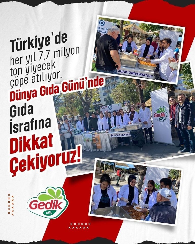 Gedik Piliç ve Uşak Üniversitesi gıda israfına dikkat çekti