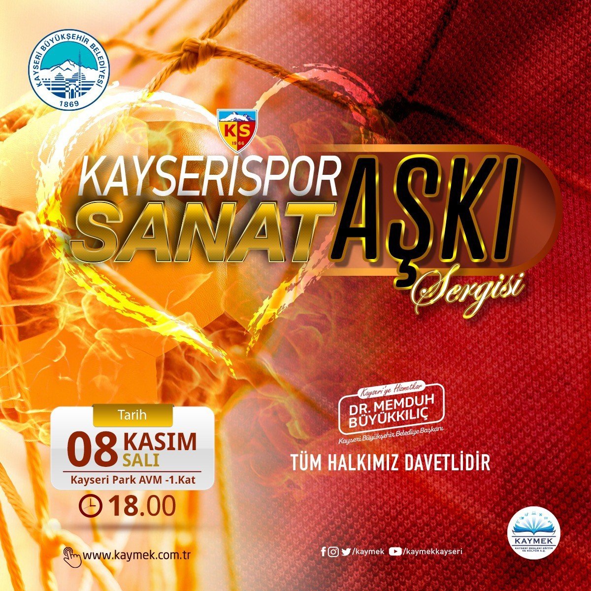 KAYMEK’ten ‘Kayserispor Aşkı-Sanat Aşkı’ sergisi