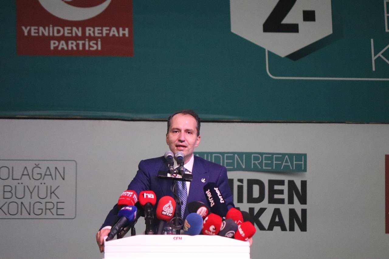 Yeniden Refah Partisi genel başkanlığına yeniden Fatih Erbakan seçildi