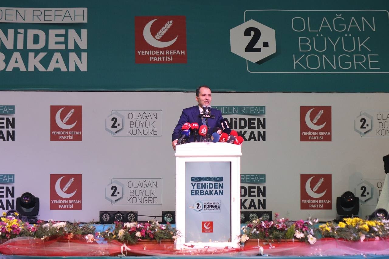 Yeniden Refah Partisi genel başkanlığına yeniden Fatih Erbakan seçildi