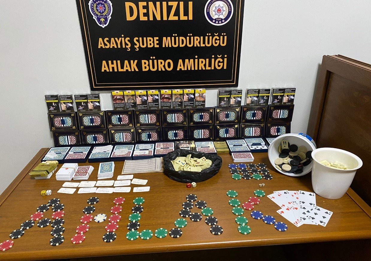 Kumar oynayan 34 kişiye 61 bin 846 TL idari para cezası