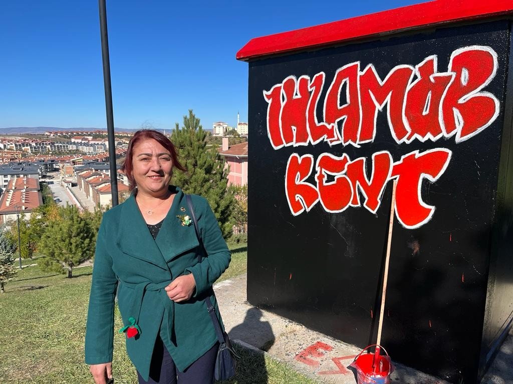 Mahalleyi güzelleştirmek için gençler ve muhtar güç birliği yaptı